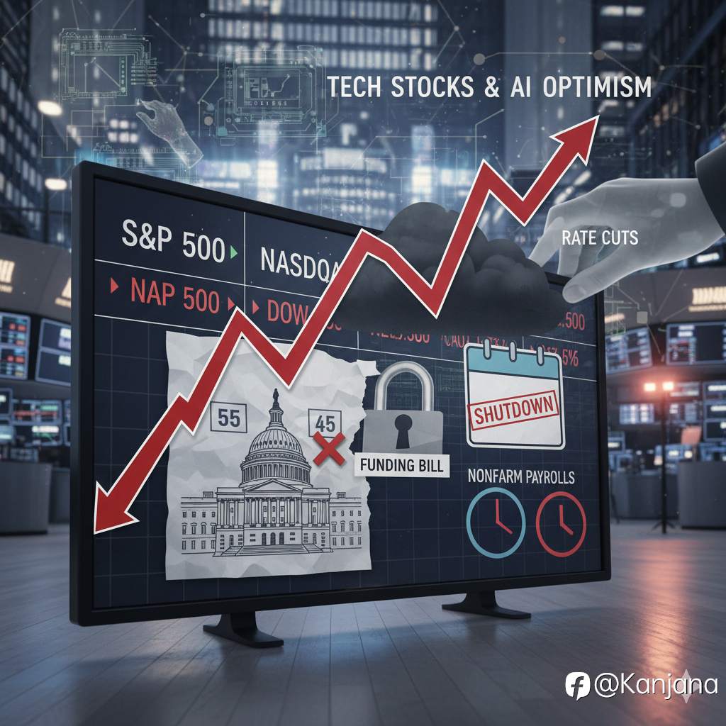 US stock futures ดิ่ง หลังรัฐบาลสหรัฐฯ เสี่ยงปิดทำการ