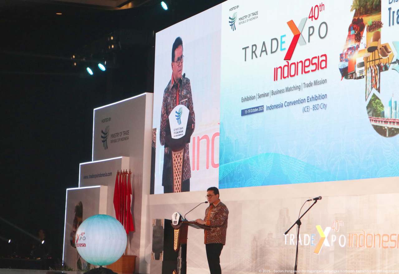 Bappebti Hadir dalam Pembukaan Trade Expo Indonesia (TEI) ke-40 Tahun 2025