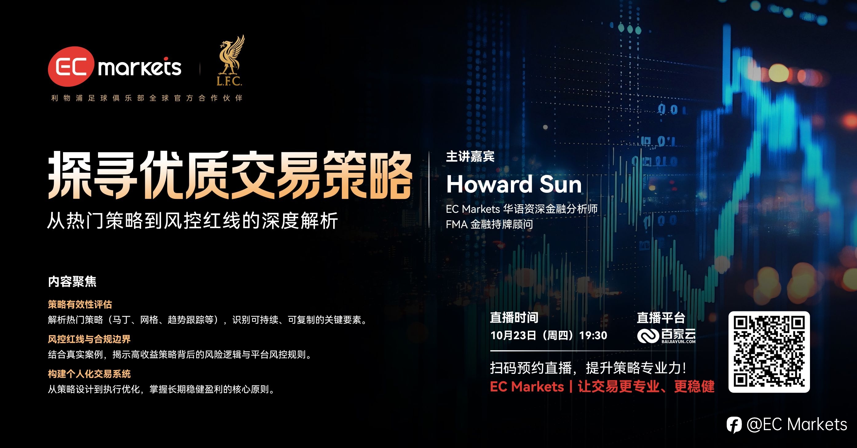 EC Markets直播预告 | 探寻优质交易策略——从热门策略到风控红线的深度解析