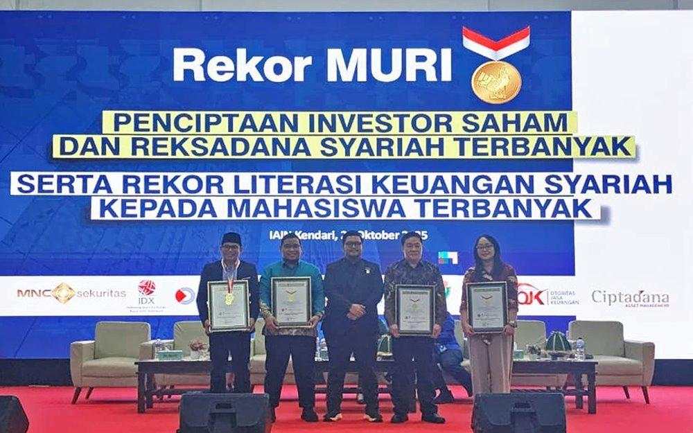 Kolaborasi BEI, MNC Sekuritas, dan IAIN Kendari Pecahkan Dua Rekor MURI