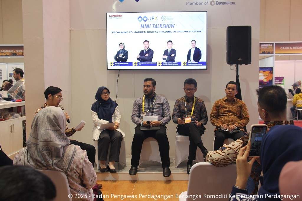 Bappebti dalam Mini Talkshow from Mine to Market : Digital Trading of Indonesia' Tin