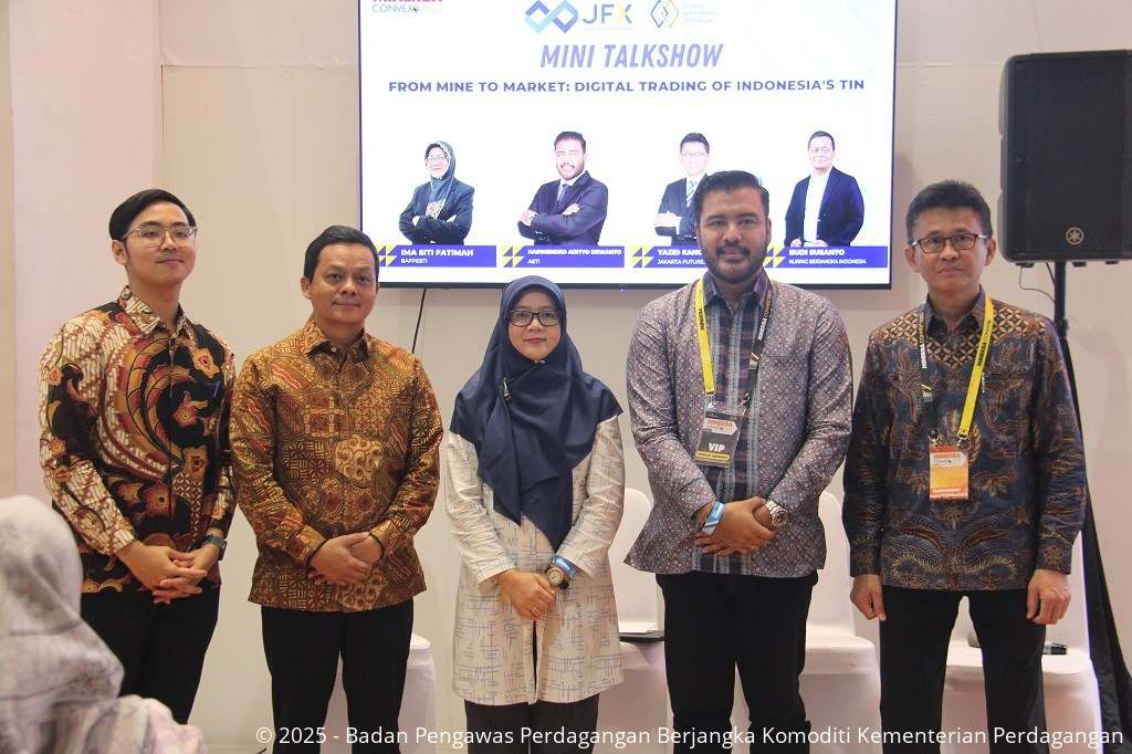 Bappebti dalam Mini Talkshow from Mine to Market : Digital Trading of Indonesia' Tin