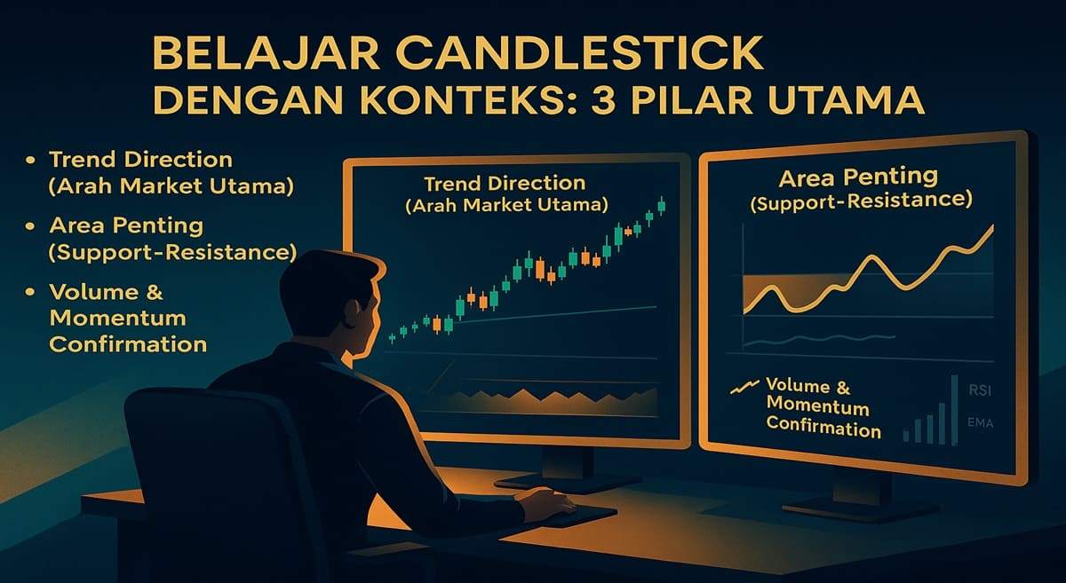 BELAJAR CANDLESTICK: DARI CUMA HAFAL NAMA KE PAHAM ARAH MARKET SESUNGGUHNYA