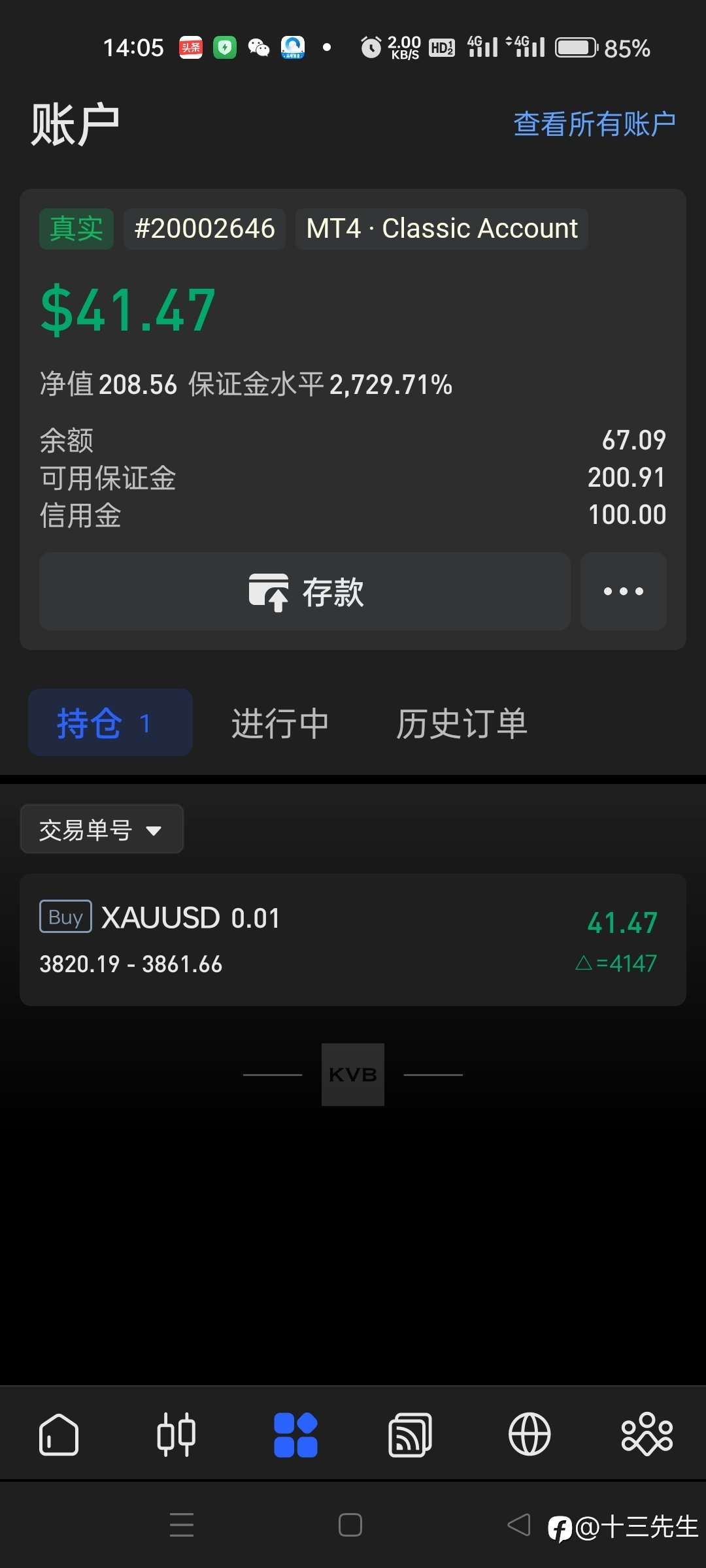 1百美金信号启航