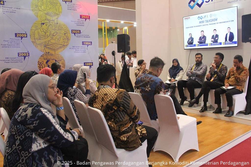 Bappebti dalam Mini Talkshow from Mine to Market : Digital Trading of Indonesia' Tin