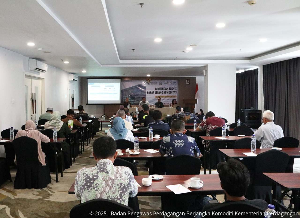 Perkuat Tata Niaga Komoditas, Bappebti Menyelenggarakan Bimbingan Teknis Pasar Lelang Komoditas di Makassar