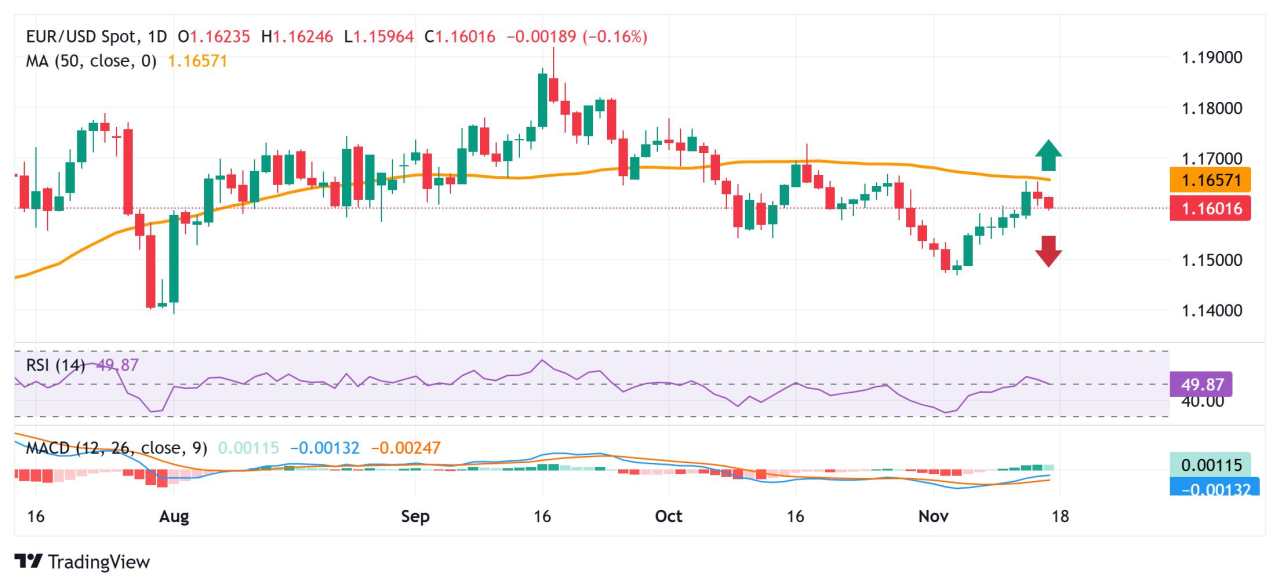 Prakiraan Harga EUR/USD: Penjual Mendekati 1,1600 di Tengah USD yang Secara Umum Kuat