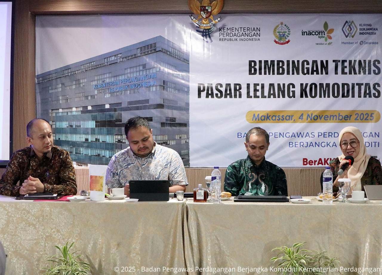 Perkuat Tata Niaga Komoditas, Bappebti Menyelenggarakan Bimbingan Teknis Pasar Lelang Komoditas di Makassar