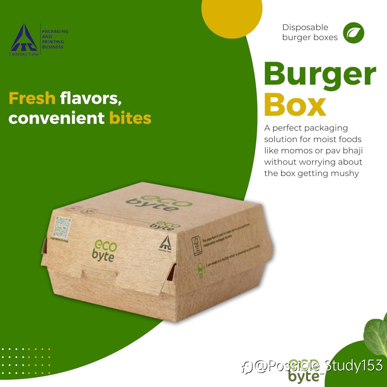 Why ITC Ecobyte Burger Boxes Are the New Standard for Safe, Sustainable Food Packaging