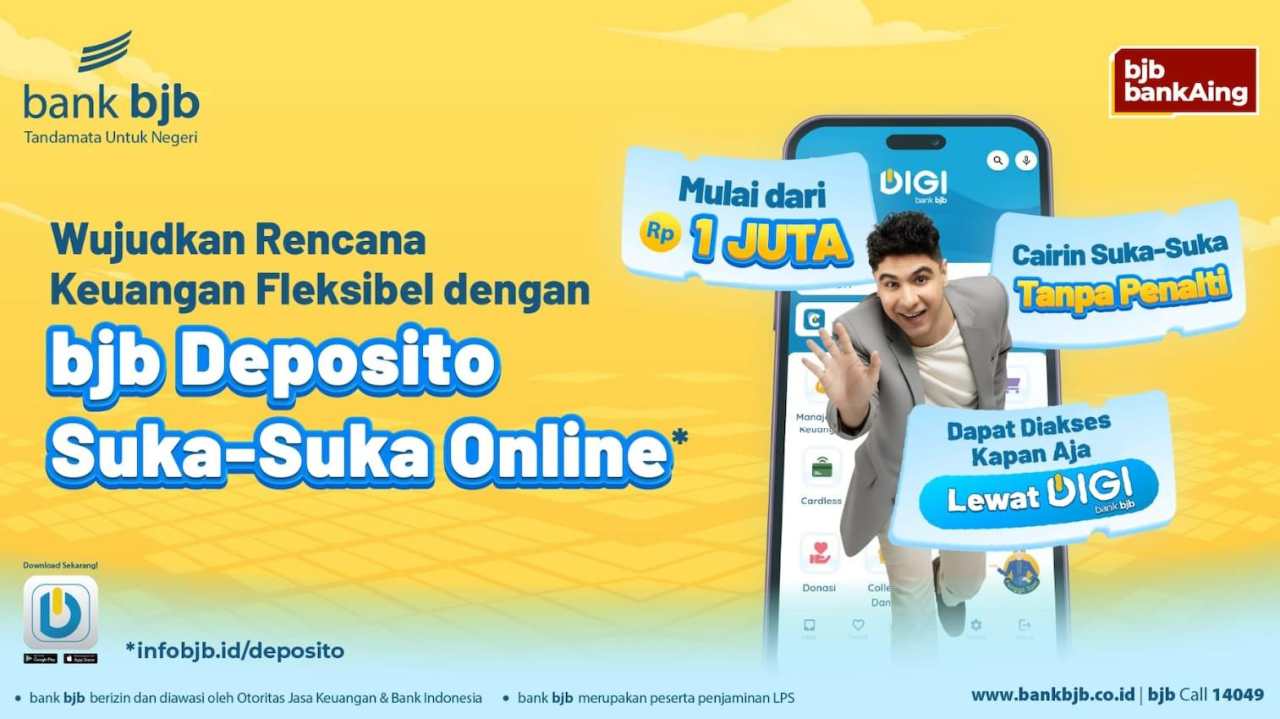 Deposito Makin Praktis, Investasi Cepat dan Mudah Lewat DIGI bank bjb