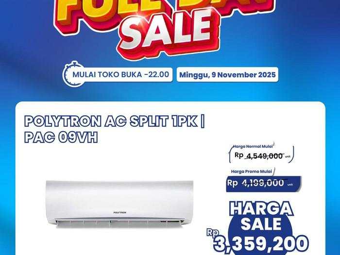 AC 1 PK Rp 3,3 Juta di Transmart Full Day Sale