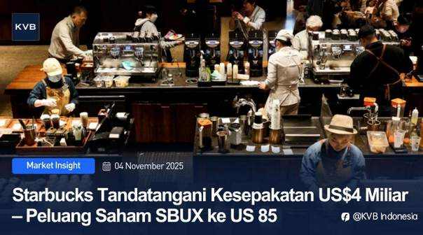Starbucks Jual Mayoritas Saham China – SBUX ke $85