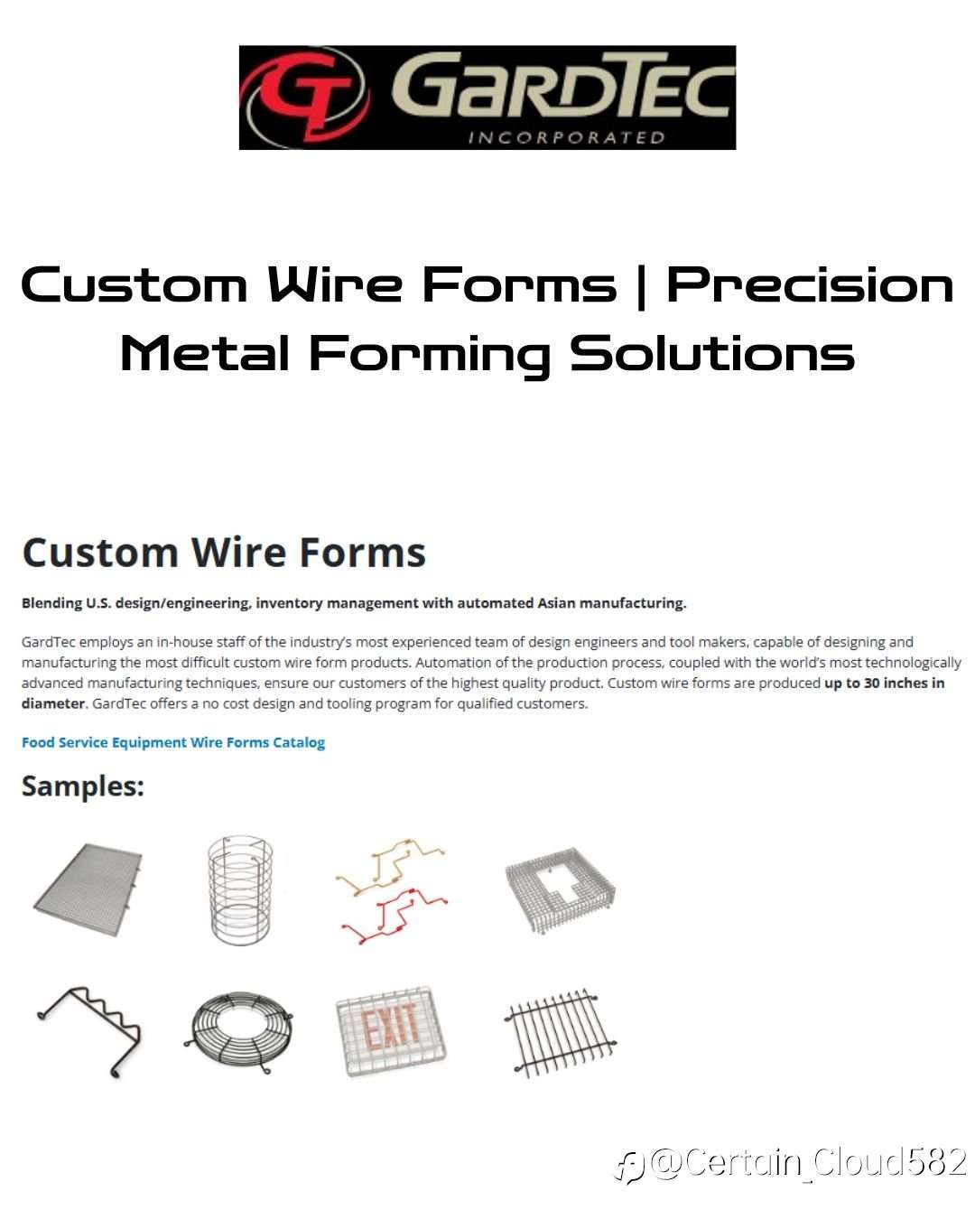 Why OEMs Trust GardTec for Precision Custom Wire Form Manufacturing