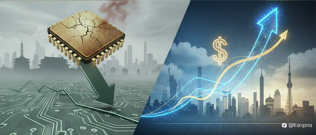 China Lags Behind as Chipmaker Losses Hold Back the Market