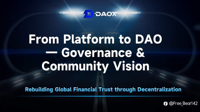 DAOX Drives DaoBit’s Co-Governed Ecosystem: From Participation to Decision-Making