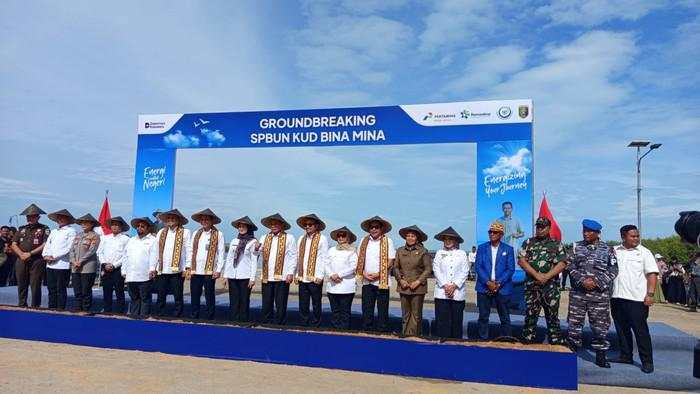 Pertamina & Kemenkop Groundbreaking SPBU Nelayan Pertama di Lampung