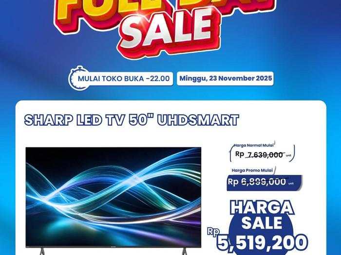 Beli TV 50 Inch di Transmart Full Day Sale Bisa Dapat Diskon Rp 2 Jutaan