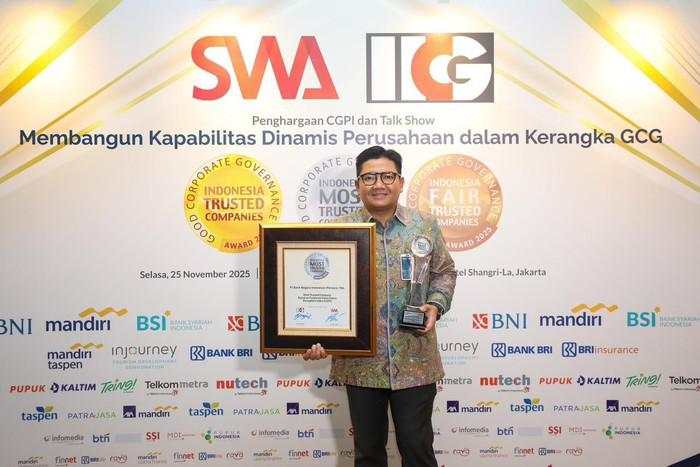 BNI Raih Predikat The Most Trusted Company pada CGPI Award 2025