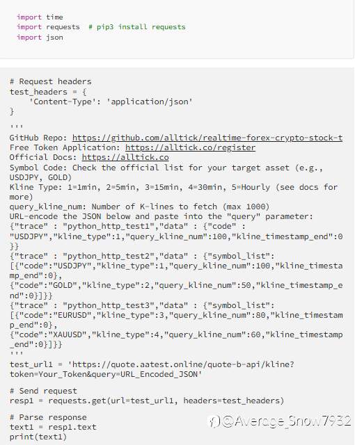 How to Pull Forex/Precious Metals Data in 10 Minutes (Python + AllTick)