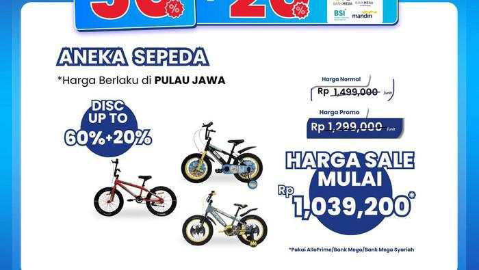 Serbu! Beli Sepeda Jadi Murah Meriah di Transmart Full Daya Sale