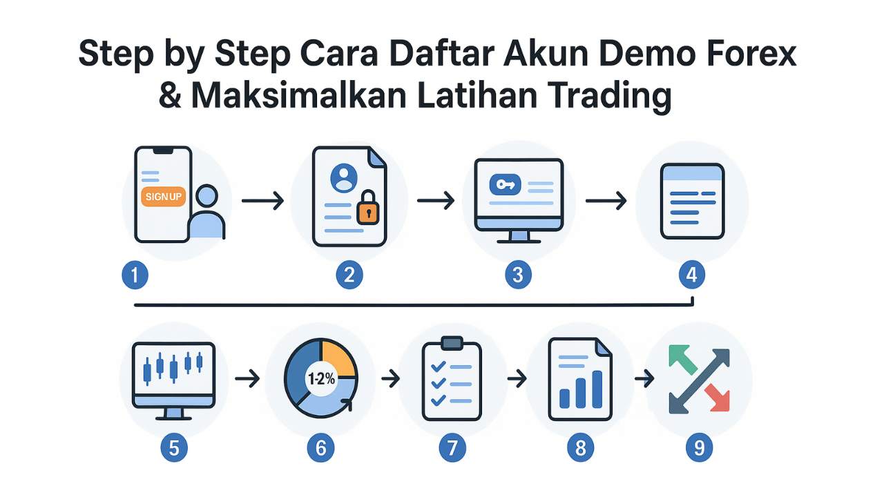 Step-by-Step, Cara Daftar Akun Demo Forex & Maksimalkan Latihan Trading Kamu