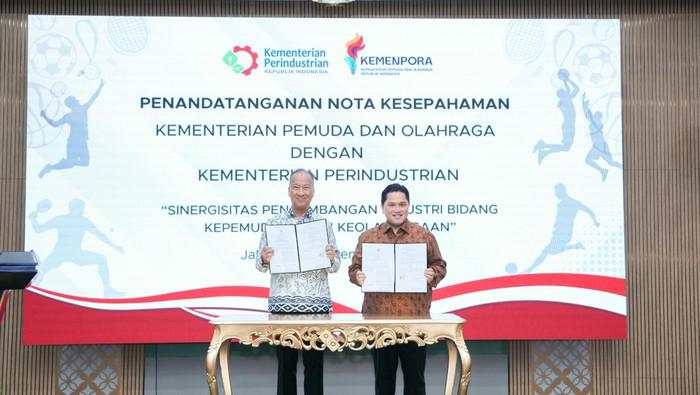 Erick Thohir Gandeng Menperin Genjot Industri Alat Olahraga