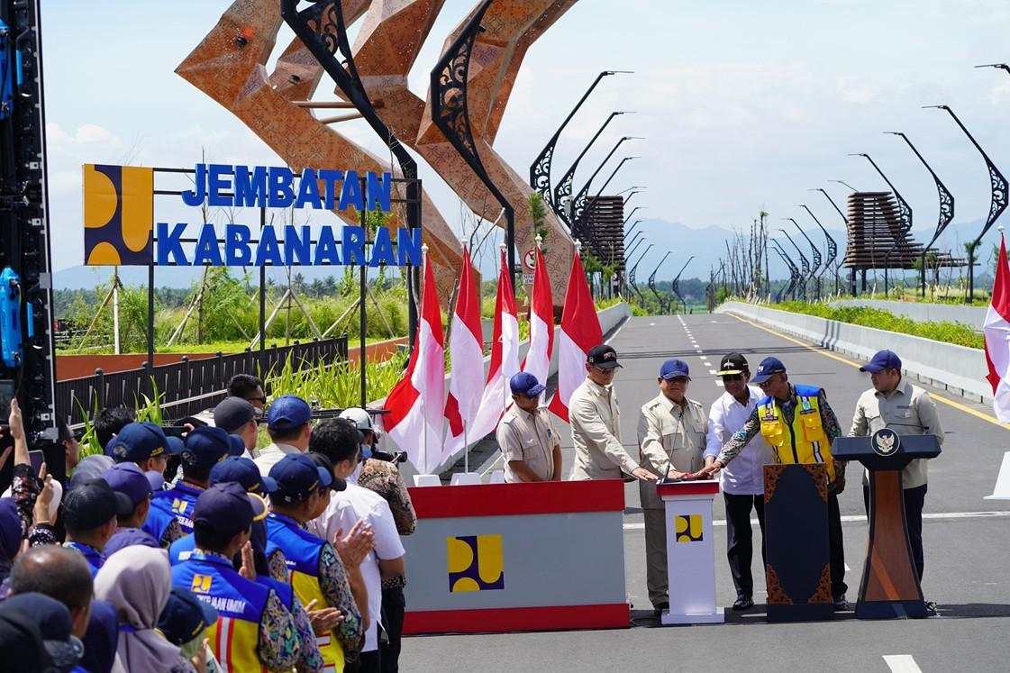 Jembatan Terpanjang di DIY Gunakan Struktur CSP Buatan ADHI Diresmikan Prabowo