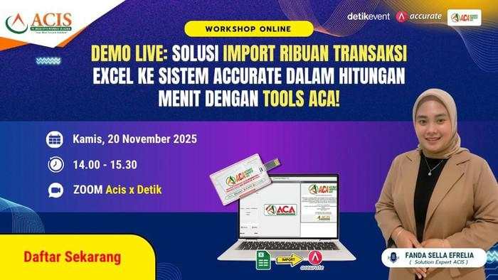 Praktis! Belajar Cara Cepat Impor Transaksi Excel ke Accurate di Workshop Online
