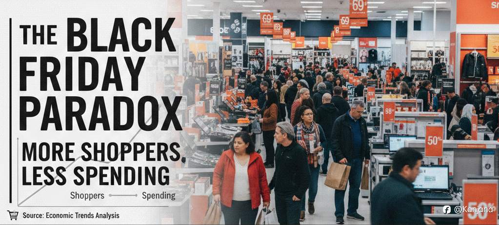 The Black Friday Paradox: More Shoppers, But Less Spending