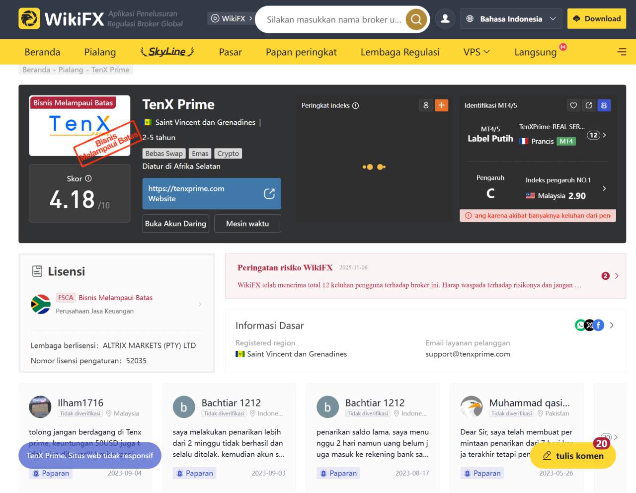 TenX Prime Hilang Tanpa Jejak, PAMM Manager Diduga Bawa Kabur Dana Klien