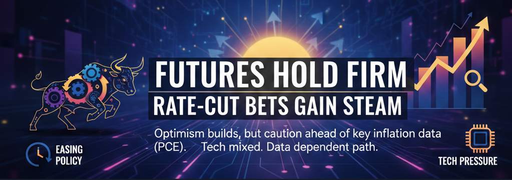 Futures Hold Firm as Rate-Cut Bets Gain Steam