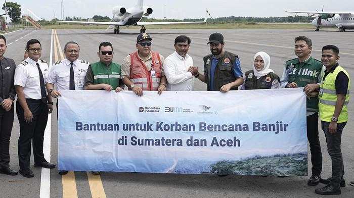 Garuda Kirim 20 Ton Bantuan ke Sumatera