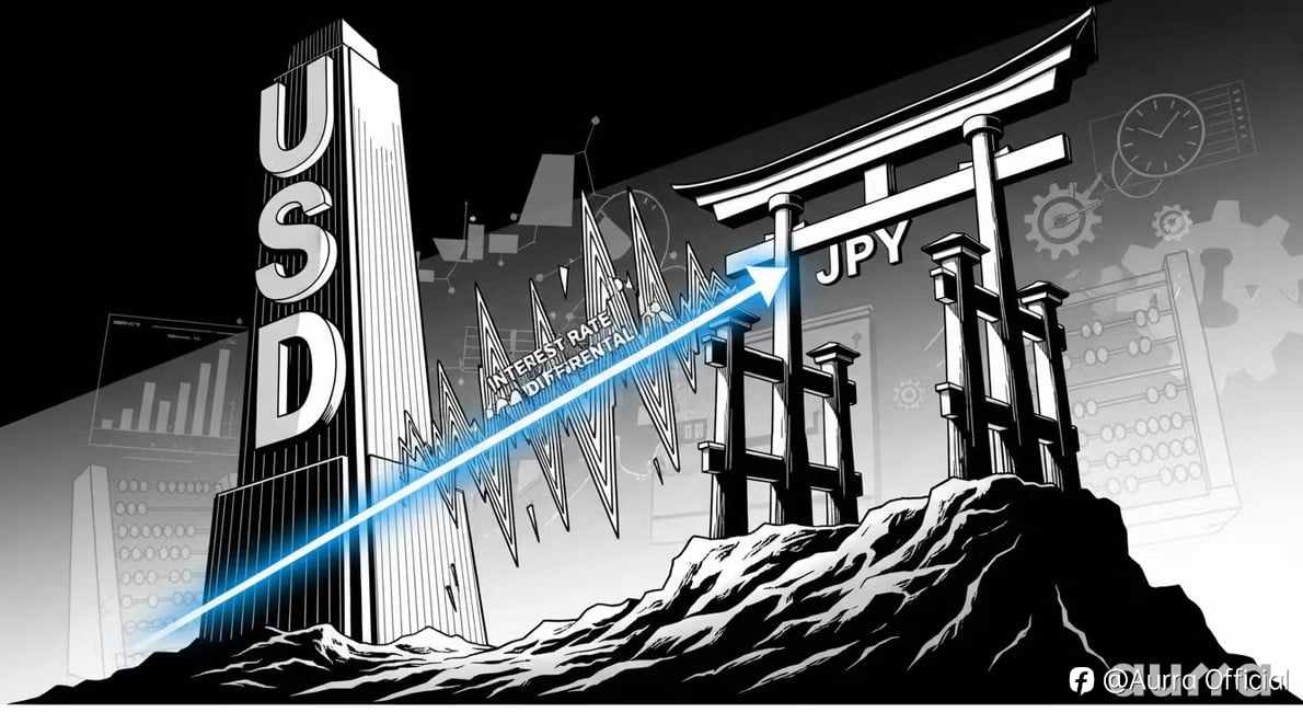 美日汇率受利差支撑反弹,关注关键均线与158目标