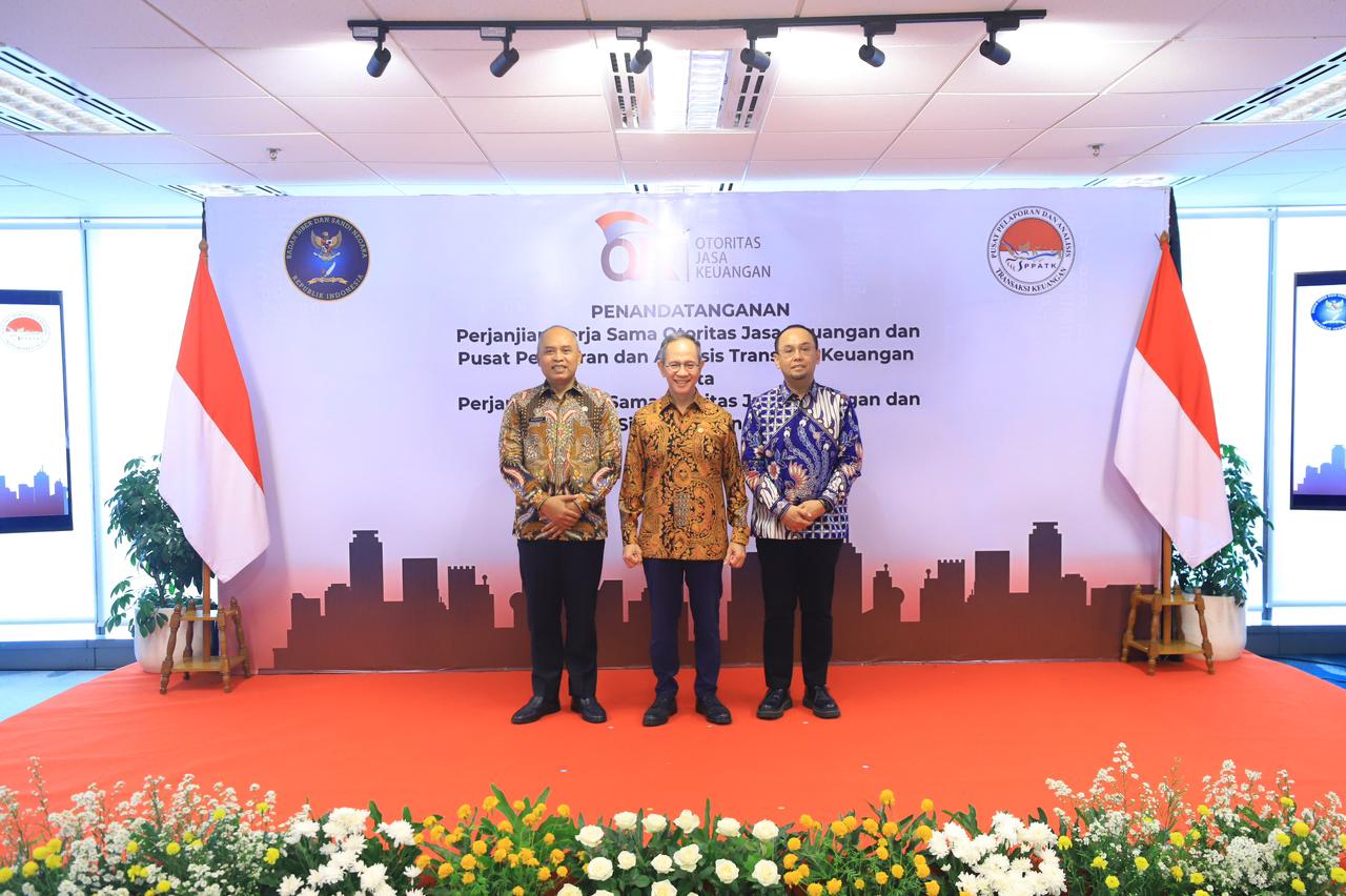 Siaran Pers: OJK, PPATK, dan BSSN Sepakati Sinergi Penguatan Integritas dan Keamanan Sektor Jasa Keuangan