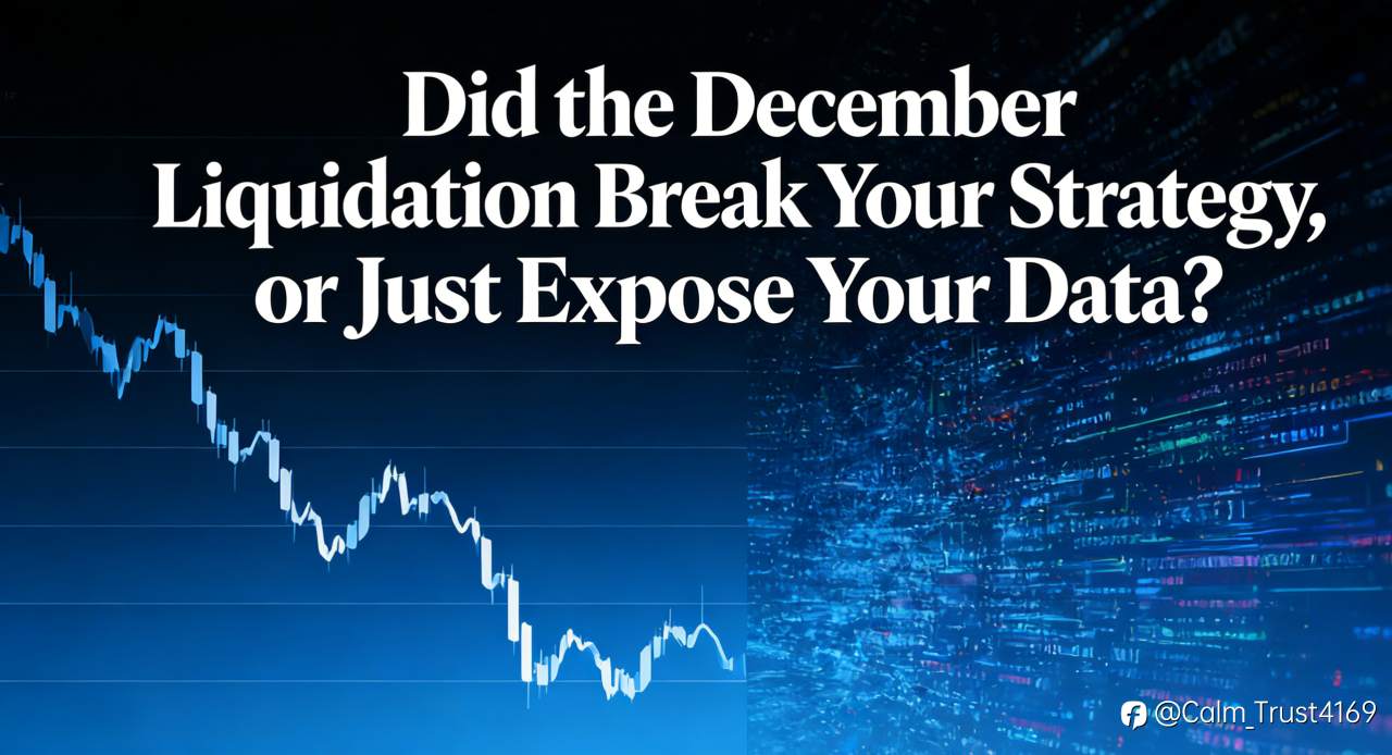 Did the December Liquidation Break Your Strategy, or Just Expose Your Data?