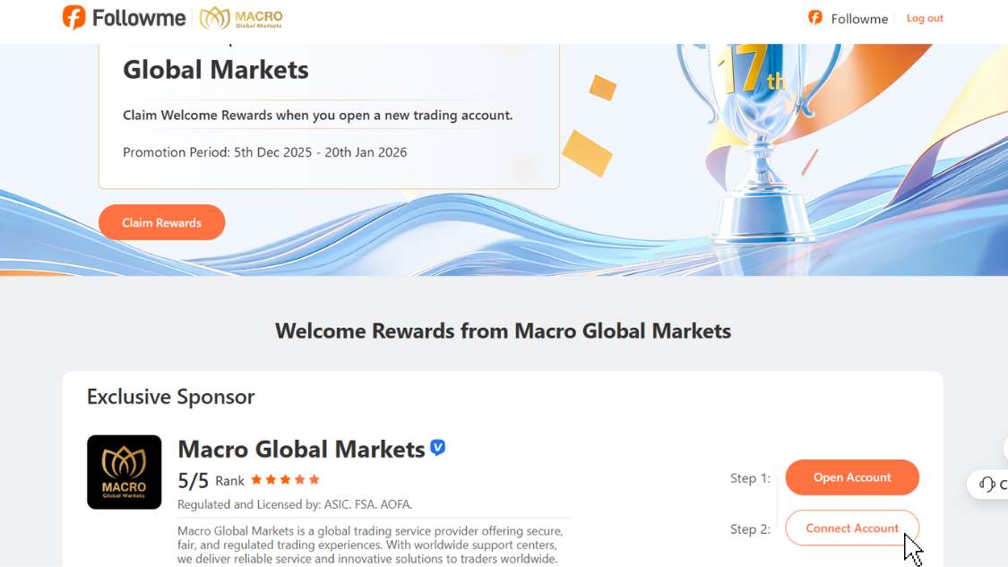 Official Guide: How to Claim $25 Welcome Rewards with Macro Global Markets