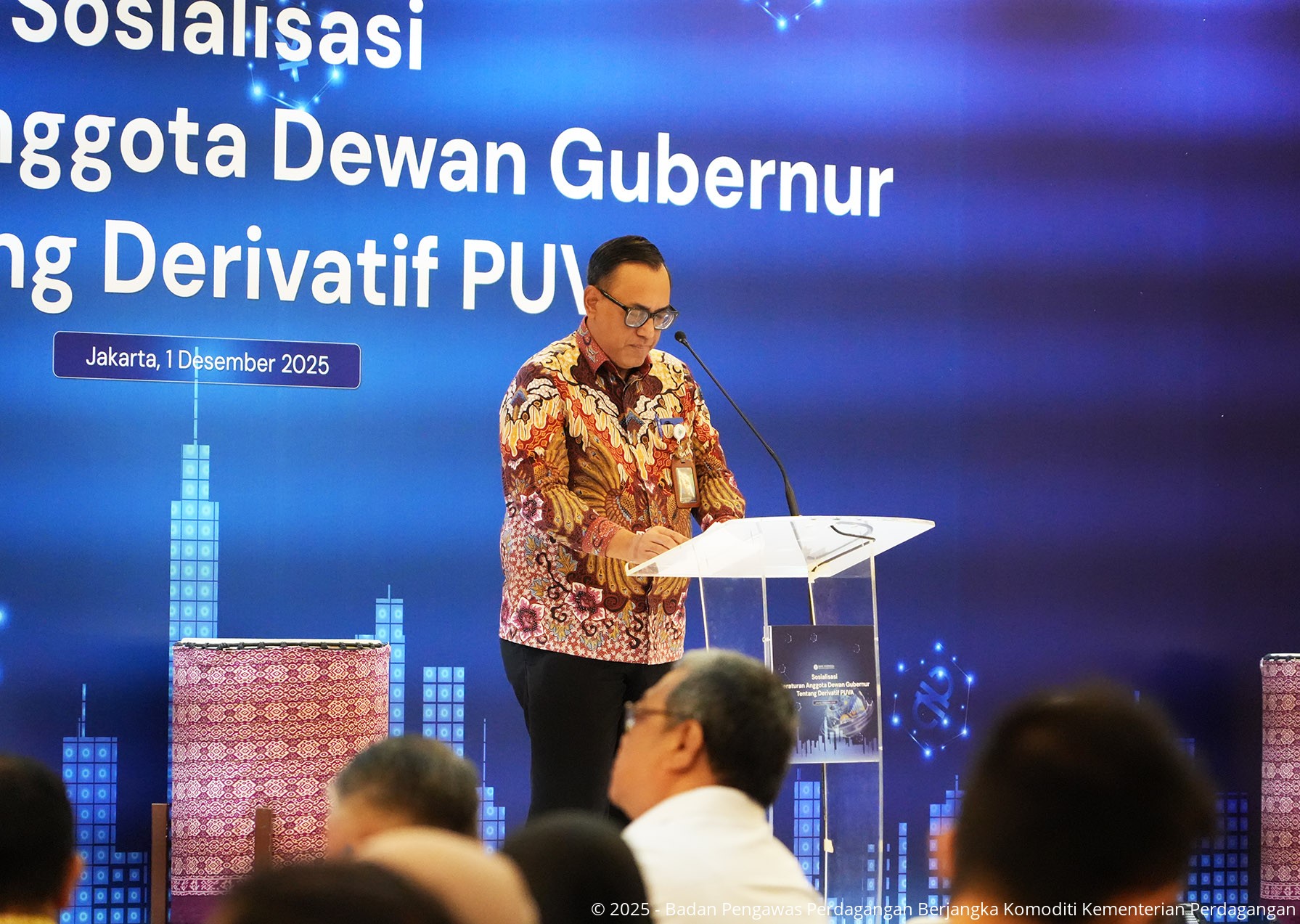 Bappebti dalam Sosialisasi Peraturan Anggota Dewan Gubernur tentang Derivatif Keuangan PUVA