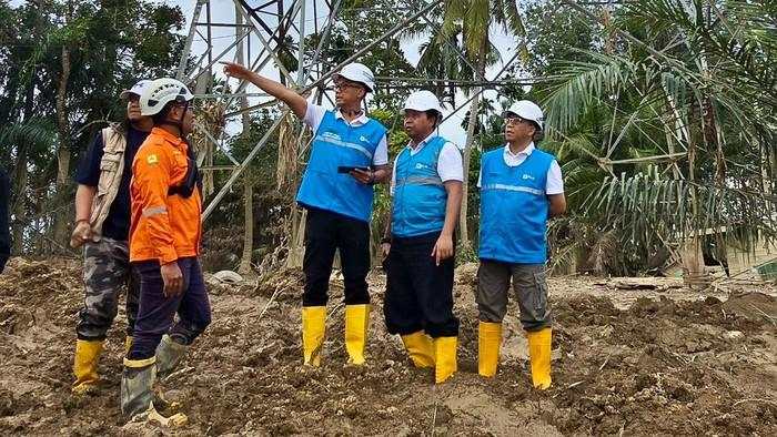 PLN Gandeng TNI Kebut Perbaikan Tower SUTT Langsa-Pangkalan Brandan