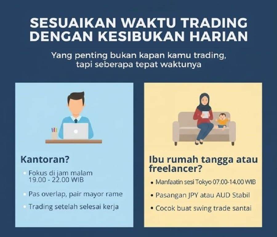 STRATEGI CUAN SANTAI BERDASARKAN JAM BUKA PASAR FOREX