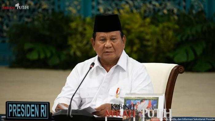 Kirim Dana Bantuan Bencana ke Pemda, Prabowo Singgung Hasil Efisiensi