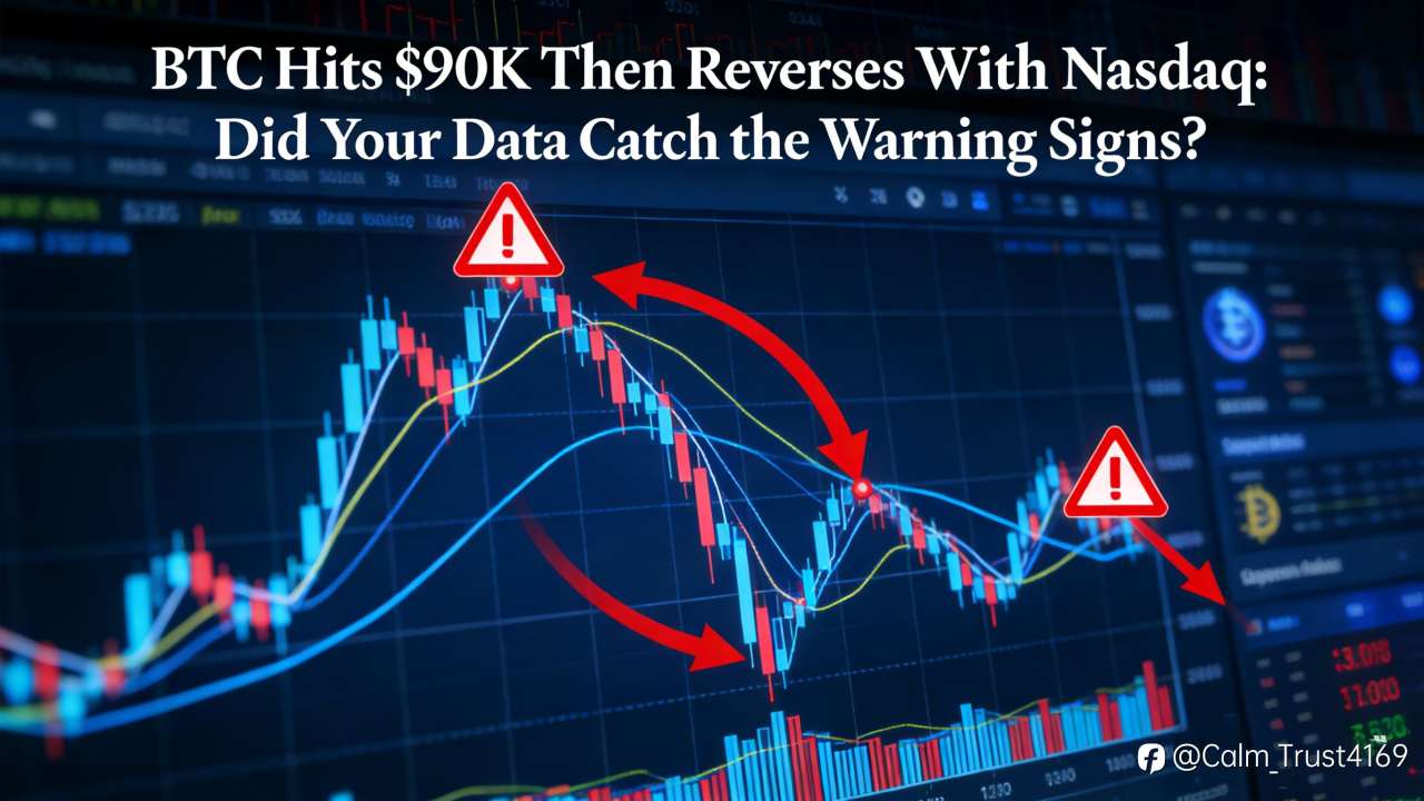 BTC Hits $90K Then Reverses With Nasdaq: Did Your Data Catch the Warning Signs?