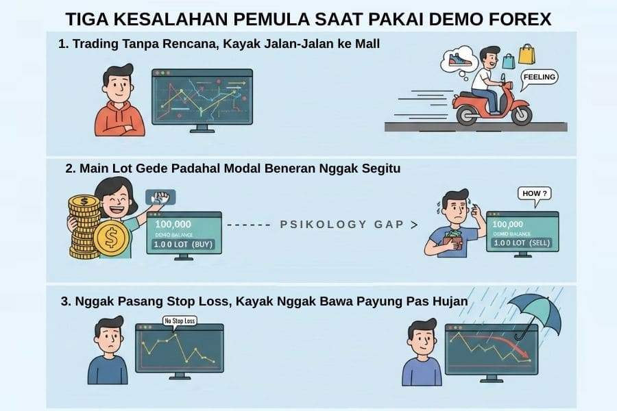 DEMO FOREX BUKAN MAIN-MAIN, INI CARA PAKE YANG BENER!