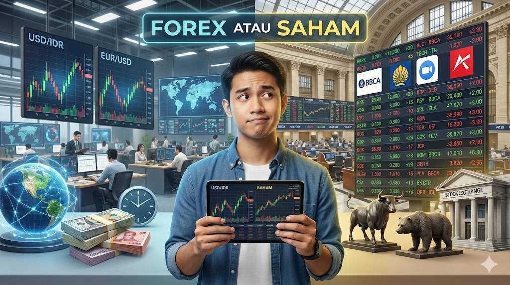 Forex atau Saham? Mana yang Cocok untuk Trader Pemula di Indonesia