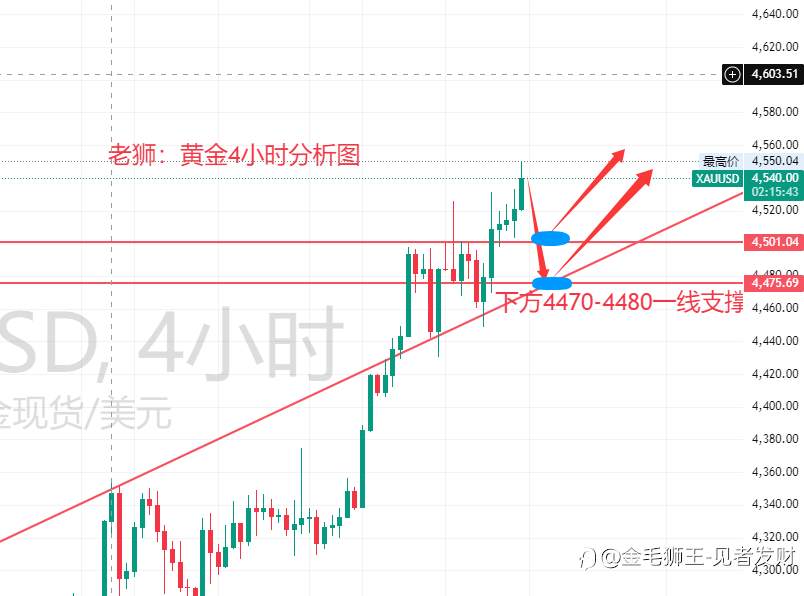 老狮12.26午夜金评：回抽验证关键支撑区间