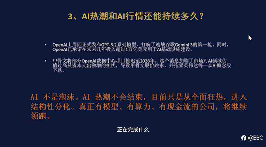 EBC交易学院《曾见先机》:三大主线确认,主导后市走向