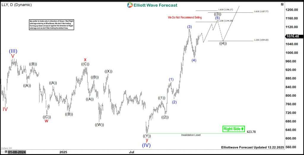 Eli Lilly & Company (LLY): Buyers Looking For Rally Between $1144.4 - $1196.17
