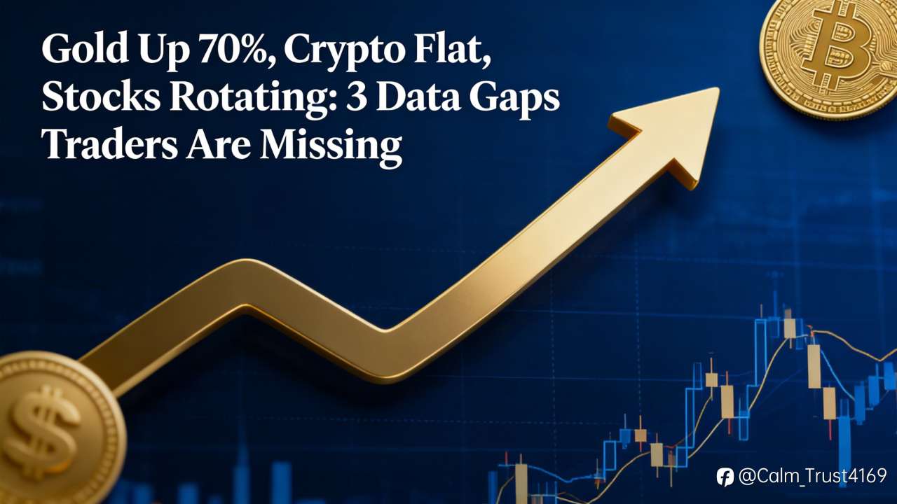 Gold Up 70%, Crypto Flat, Stocks Rotating: 3 Data Gaps Traders Are Missing
