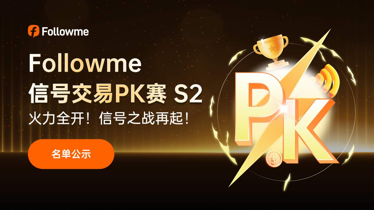选手公示丨Followme 信号交易PK赛 S2 即将开赛！