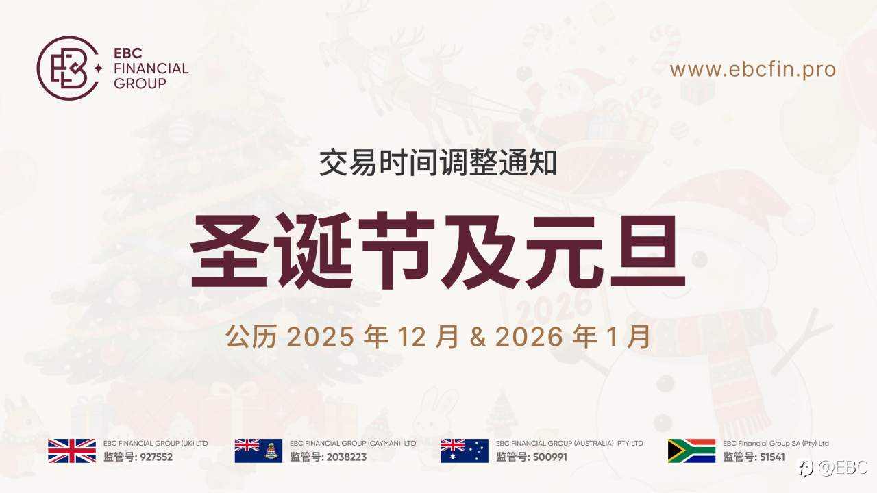 圣诞节及元旦交易时间调整通知