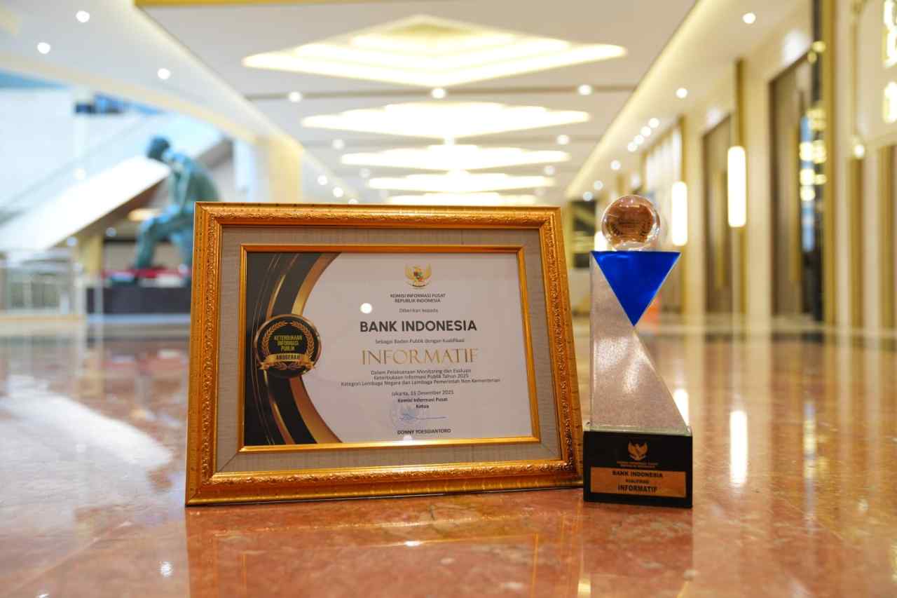 Bank Indonesia Kembali Raih Predikat Badan Publik Informatif 2025